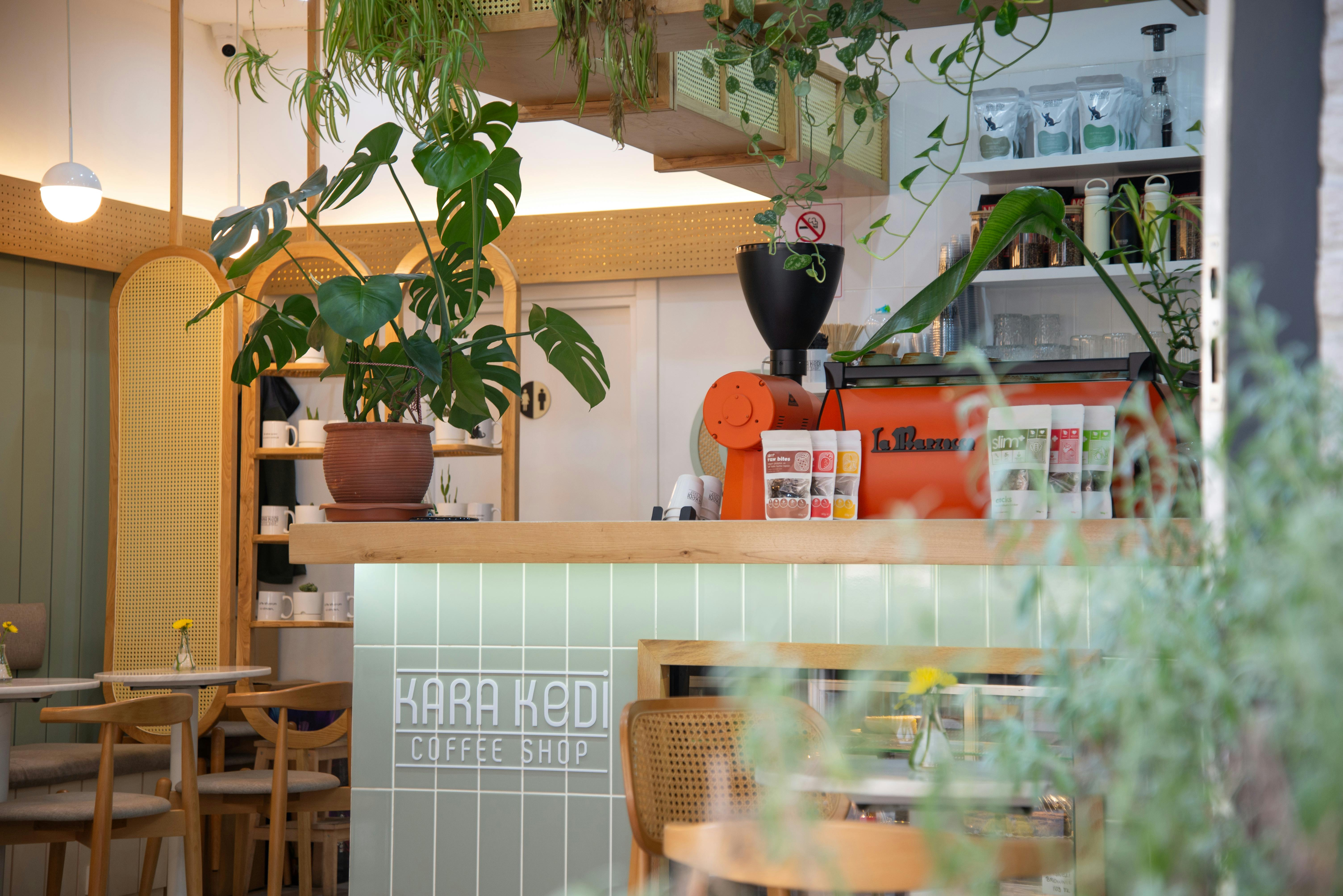 A bright, inviting cafe interior