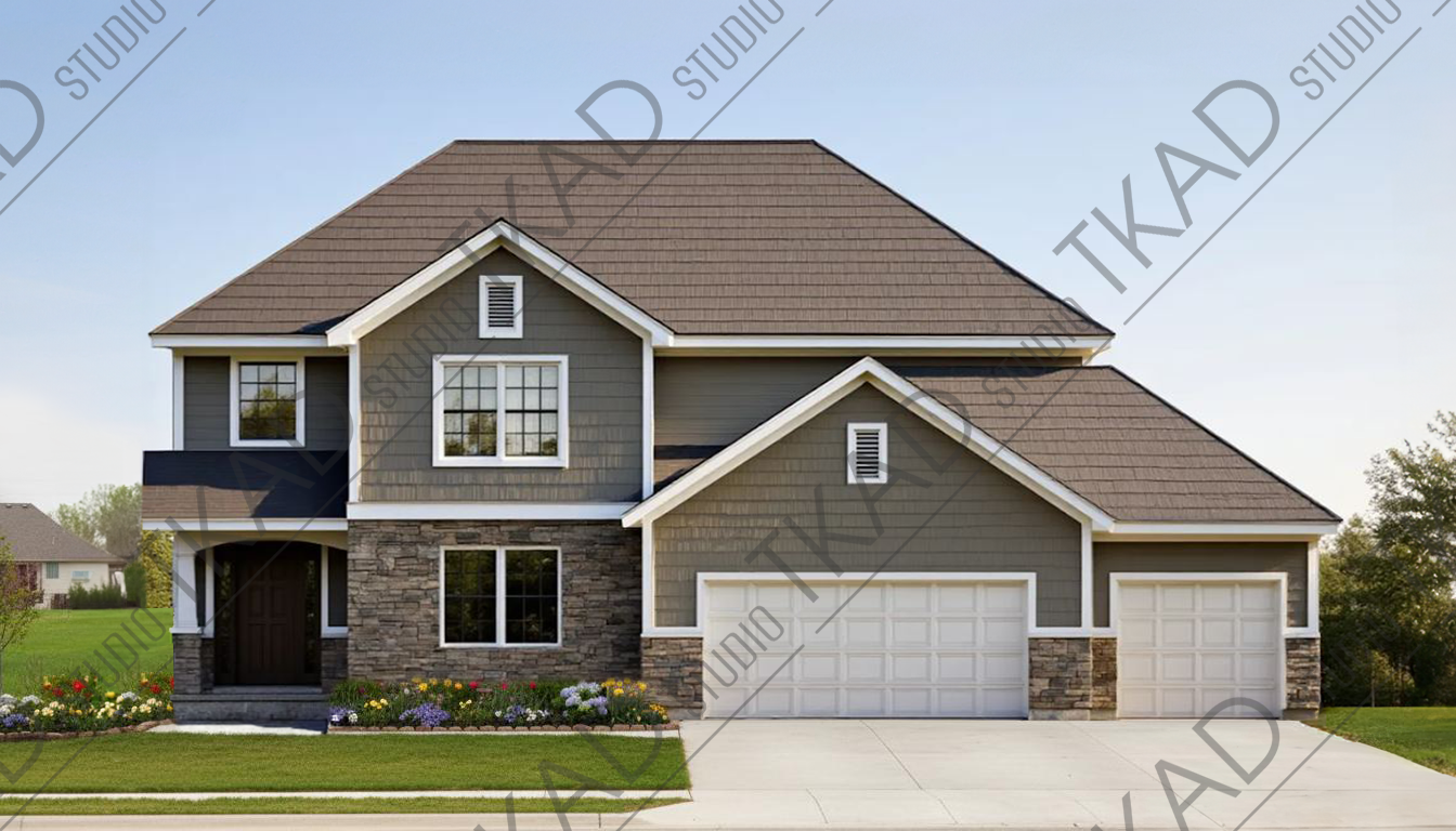 Residential exterior rendering